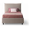 EvergreenWeb Letto 1 Piazza e Mezza con Contenitore DELHI Beige