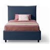 EvergreenWeb Letto 1 Piazza e Mezza con Contenitore DELHI Blu