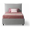 EvergreenWeb Letto 1 Piazza e Mezza con Contenitore DELHI Grigio