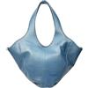 Cheval Firenze Borsa a Spalla Nuvola, Vera Pelle Made in Italy (Azzurro)