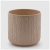 EDG Enzo De Gasperi Vaso Gen 24x24cm Sabbia Ceramica