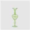 EDG Enzo De Gasperi Vaso Monofiore Balze 29cm Verde Vetro