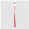 EDG Enzo De Gasperi Decorazione di Pasqua Uovo con Perle e Nappa 11x8cm Rosa Vetro