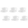 LA PORCELLANA BIANCA Giulietta Tazza Caffè Espresso Set 6 Pezzi 100ml Bianco Porcellana