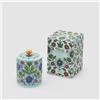 EDG Enzo De Gasperi Candela Profumata Ming 10x7cm Azzurro in Ceramica Cocco e Frutti di Bosco