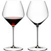 RIEDEL Veloce Calice Vino Rosso Pinot Nero Nebbiolo Set 2 Pezzi 765ml Cristallo