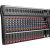 Depusheng Depesheng DX16 Interfaccia controller audio DJ con unità USB per registrazione su computer Mixer audio da studio a 16 canali - Jack microfono XLR, alimentazione 48 V, ingresso/uscita RCA