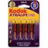 Kodak cat30952027 - Batterie alcaline LR 06 AA, confezione da 4