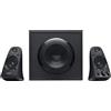 Logitech Casse PC Audio 2.1 200W Subwoofer RCA Jack 3,5 mm - 980-000403 Z623