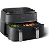 PHILIPS NA352/00 FRIGGITRICE AIRFRYER DUAL BASKET 9,0L 2750WRAP
