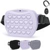 Adiwo Sacchetti per Cani e dolcetti per addestramento di Animali Domestici, Borsa per addestramento per Cani, clicker, Sacchetto per addestramento del Cane, Sigillo Magnetico, Silicone (Viola)