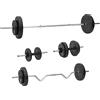 vidaXL Set Bilanciere e Manubri con Dischi 60 kg