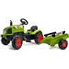 Falk Trattore Claas con Rimorchio e Cofano Apribile