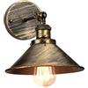 iDEGU Lampade da Parete Industriale Vintage Applique da Parete Retrò in Stile Edison in Metallo E27 Regolabile Plafoniere Applique Interno per Cucina Soggiorno Camera da Letto, 22cm (1x Bronzo)