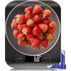 GeeRic Bilancia da Cucina Digitale, 10KG Bilancia per Cucina Elettronica ad Alta Precisione Display LCD in Acciaio Inox Funzione Tara Impermeabile Bilancia per Farina Gioielleria tè Chicchi di caffè