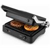 JATA JEGR1450 - Griglia elettrica Grill. Sandwich Panini. 2000 W. Apertura 180°. Piastre rimovibili a strisce antiaderenti: 29,6 x 21,8 cm. Vassoio Raccogegrasa.