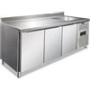 Klimaitalia Tavolo frigo ventilato con lavello e alzatina Modello CLV3200TN Tre porte