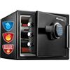 Master Lock LFW082FTC Cassaforte Digitale, Ignifuga e Tenuta Stagna/Combinazione, Nero, 22 L