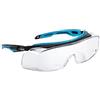 Bollé Bolle TRYON OTG - Sobregafas - montura PC - patillas negras/azul PC/TPR ajustables y extensibles - PC incoloro anti-rayaduras y anti-vaho PLATINUM