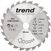 Trend Lama Sega Circolare Legno 254x30mm 24T TCT +20°
