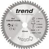 Trend Blade per Sega Circolare in Alluminio e Plastica, Diametro 184mm, Foro 20mm, 58 Denti, 2.8mm Spessore, Gancio -6°, TCT, Finitura Extra-Fine, CSB/AP18458B