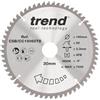 Trend Wood Cordless Mitre Saw Blade, 190mm Diametro, 30mm Foro, 60 Denti, 2.3mm Fenditura, Angolo di Incidenza -5°, TCT, Finitura Extra-Fine, CSB/CC19060TB