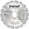 Trend Lama circolare TCT per batteria 190 mm 18T foro 30 mm legno