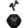 Noua Samurai Earbuds Bluetooth 5.0 con Stereo HiFi, Cuffie True Wireless con Microfono, Auricolari Bluetooth In Ear con Controllo Touch Senza Fili, Custodia Ricarica Rapida USB-C per Smartphone