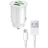 PH26 Caricabatterie da auto rapido 30W PD & QC 3.0 per Samsung Galaxy M31 Prime Edition Ultra-Compact e Potente + 1 cavo USB a USB Tipo C - Due porte per ricarica simultaneamente 2 dispositivi
