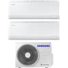 Samsung Climatizzatore Condizionatore Samsung Dual Split Inverter serie CEBU S2 9+18 con AJ068TXJ3KG R-32 Wi-Fi Integrato 9000+18000