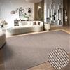 Villeroy & Boch Tappeto di lana Francois, naturale, tessuto a mano ed ecologico, per soggiorno, camera da letto, sala da pranzo, corridoio, cucina, lino, 60 x 90 cm