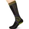 dal 1884 GILETTI FILATI Giletti Calza Trekking 1884, Unisex - Adulto, Grigio Scuro/Nero/Verde, XS 33/35