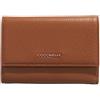 Coccinelle Portafoglio Coccinelle Metallic Soft con Zip Portafoglio Brule Donna 14x10x2 cm