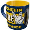 Nostalgic-Art Tazza da caffè, 330 ml, Michelin - Tyre Service - Idee regalo per amanti di motore, tazza in ceramica, design vintage