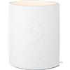 GILDE Lampada da tavolo ginkgo ghirlande porcellana bianca ginkgomotiv altezza 20,5 cm illuminazione decorazione accessori casa design