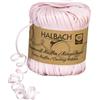 Halbach Nastro di seta a righe | larghezza 4 mm lunghezza 100 m | nastro regalo sostenibile per lottare e confezionare regali in 100% cotone | Colore: rosa chiaro