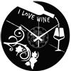 Instant Karma Clocks | Orologio da Parete Time for Wine in Vinile | Arredo Decorativo per Cucina Sala Bar Enoteca | Idea Regalo per Amanti del Vino e Sommelier