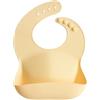 mushie | Bavaglino Silicone | Bavaglino Impermeabile Regolabile | Facile da Pulire | 4 Misure Regolabili con tasca Frontali Profonde | Senza BPA | articoli per neonati & bambini | Sunshine