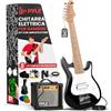 Pyle Starter Kit Chitarra Elettrica Bambini con Amplificatore, Chitarra per Bambini da 76,2 cm, Chitarra Elettrica con Amplificatore da 10 Watt e Accessori Completi