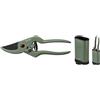 Fiskars Cesoie per Piante / Cesoie per Fiori con Supporto, Urban Plant Care, Per Piante da Interno, Lunghezza Totale 19,9 cm, Acciaio Inox/Alluminio/Plastica, Verde Scuro/Nero, 1075314