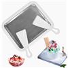 ACTOYS Ice Cream Rolls Machine, Piastra Fredda Per Gelato, Macchina per Gelato con 2 Spatole, Rolled Ice Cream Maker, Creatore di Gelato Istantaneo per Sorbetto, Yogurt Congelato- Bianco