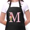 Sinekong Grembiuli da Donna con Iniziali, Impermeabile Regolabile Grembiule da Cucina con 2 Tasca, Regali per Mamma, Moglie, Fidanzata, Compleanno, Natale per Cucina Ristorante Bar Irrigazione, Giardinaggio M