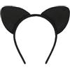 Augesak Cerchietto Costume Gatto, Cerchietto Gatto con Orecchie, Cerchietto Fascia Gatto Peluche, Accessori per Costume da Gatto per Bambini Donne, Fasce Animali per Feste Carnevale Halloween