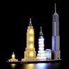 BRIKSMAX Kit di Illuminazione a LED per Lego Architecture New York City, Compatibile con Il Modello Lego 21028 Mattoncini da Costruzioni - Non Include Il Set Lego