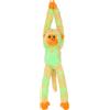 Toyland® Scimmia con gambe e braccia lunghe verde neon 20 pollici arancione e arancione - Con impugnatura insieme