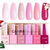 CANNI Smalto Semipermanente per Unghie 6 Colori Gel Nail Polish Soak Off UV LED per la manicure e la progettazione delle unghie 9ml C2302