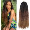 XIIMENALU Marley Twist - Extension per capelli Afro - Kinky Curly Cuban Senegal Crochet Braids capelli sintetici (1B/30/27#, 18inch/3packs)