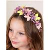 IYOU Principessa Sposa Cerchietto Viola Farfalla Cerchietti per Capelli Perla Comunione Sposa Accessori per Capelli per Ragazze