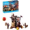 PLAYMOBIL Novelmore 71643 Carro d'assalto con cannone, con tre cavalieri Guerrieri di Burnham e vari accessori per battaglie emozionanti, giocattolo per bambini dai 4 anni in su