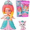 KOOKYLOOS Serie Princess, ROYAL Elegance - Bambola da collezione della serie Princess.Contiene bambola, set di vestiti e scarpe a tema principessa, accessorio e animale domestico. 1 bambola, 3 facce